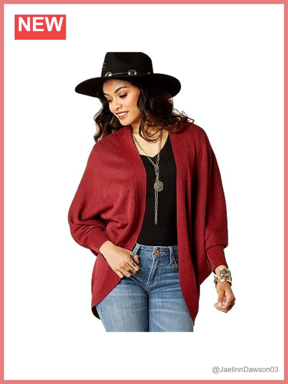Ariat Terra Cardigan Sweater Cotton Blend Intarsia Back Detail Crew Neck Pull On